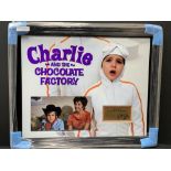 Paris Themmen - Framed Signed ?Golden Ticket? Unsigned photo from Charlie and the Chocolate