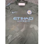 Gabriel Jesus - Signed Manchester City 2017 Third Strip Shirt with COA