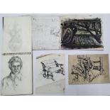 2 Denise Van Rooum (Bradford 1929-c2005) sketchbooks dates to the 1940s-1960s