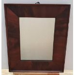 Small 19thC frame in original walnut veneered frame, 45 x 34 cm