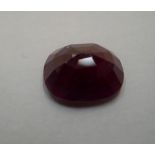 Loose, oval cut red ruby, approx 4ct approx 10.5 x 9mm