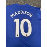 James Maddison - Signed Leicester City 2019 Home Shirt with COA