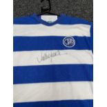 Rodney Marsh - Signed Retro 1970's QPR Home Shirt with COA