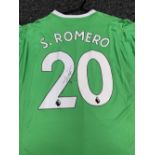 Sergio Romero - Signed Manchester United 2018 Goalie Shirt with COA