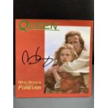Brian May - Queen. Who Wants to Live Forever - Signed Single cover with COA.