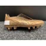 A signed Pele Football Boot with COA. signature has faded slightly