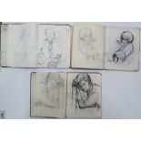 3 Denise Van Rooum (Bradford 1929-c2005) full sketchbooks which date to the 1940s-1960s