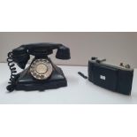 Vintage Bakelite telephone and a Kodak "sterling II" camera