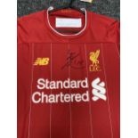 Takumi Minamino - Signed Liverpool 2019 Home Shirt with COA