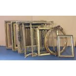 8 small/medium gilt frames