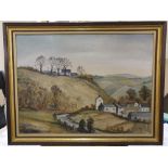 Peter Hemphill oil on canvas, "Bally Castle, Co Antrim", signed and inscribed verso, framed The