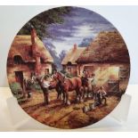 Chris Howell, Wedgewood bone china plate "The end of the day", with COA, 20 cm in diameter