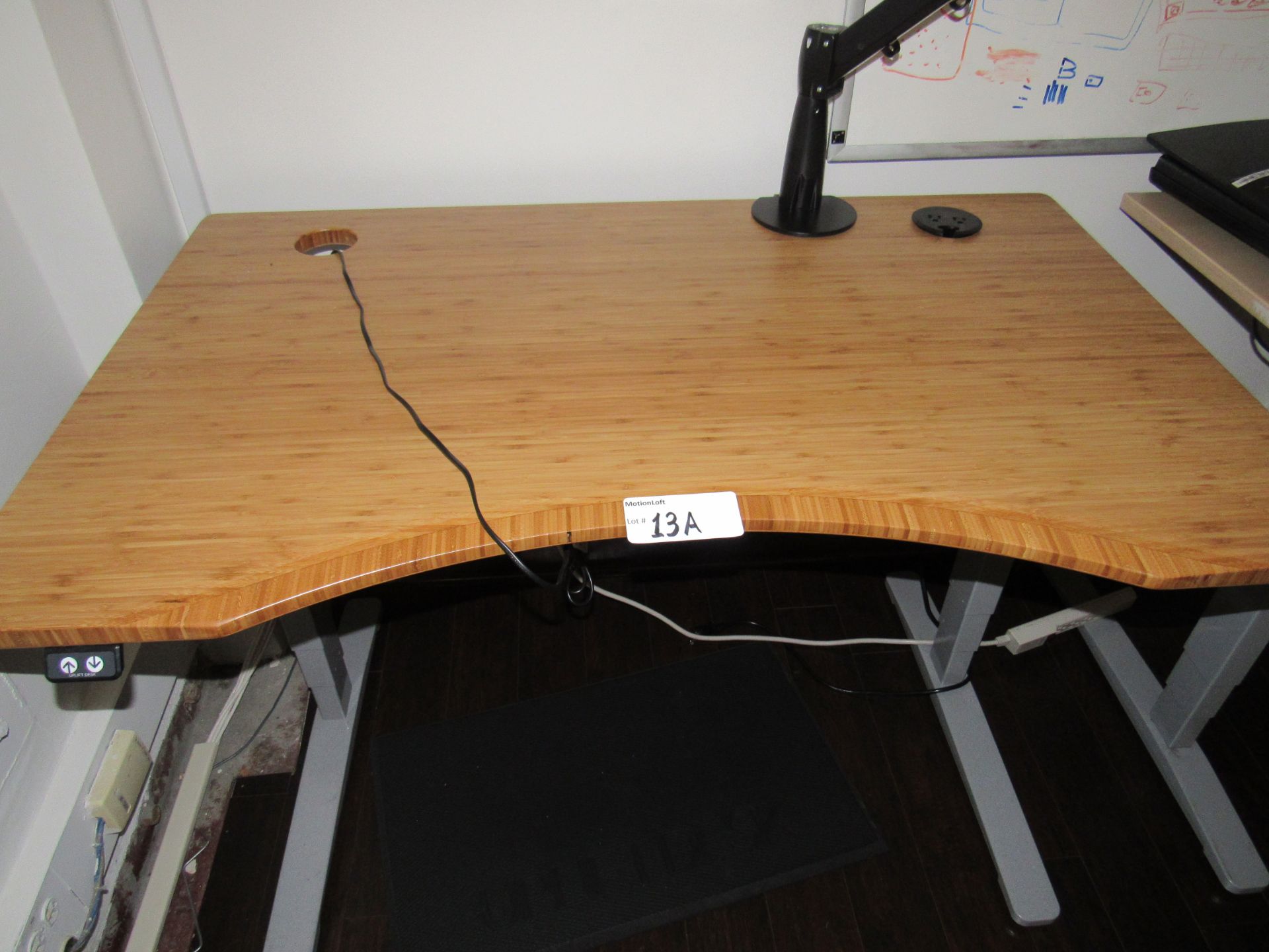 Lot of Assorted Desks & Tables, 3-Assorted 5'x30" Uplift Desks 2-Lite Wood & 1-Dark Wood,1-Four - Image 2 of 22