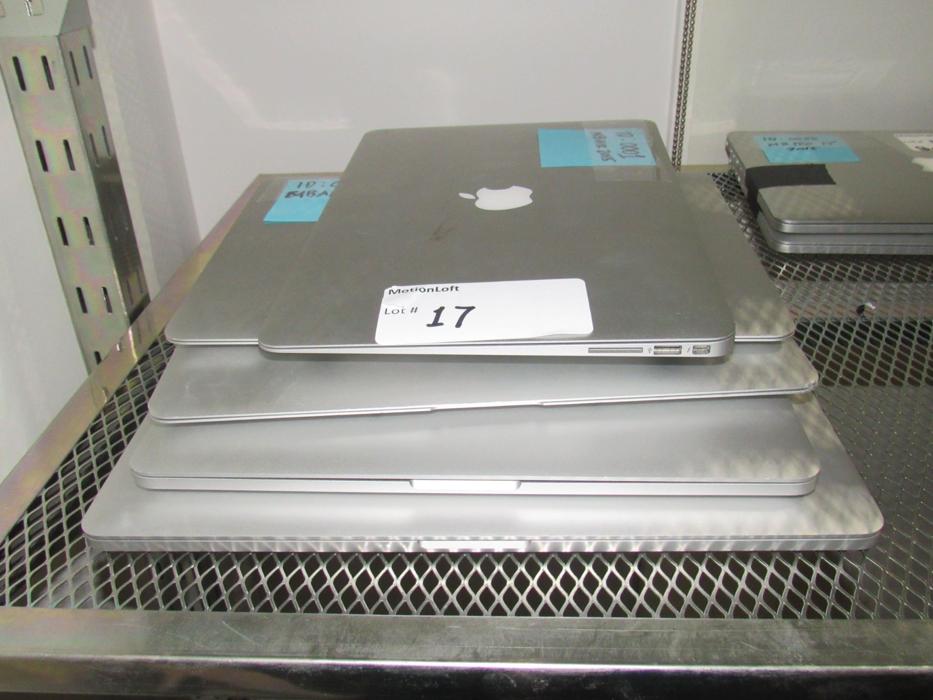 Lot of Assorted Laptops, 1-2015 Apple Macbook Air 13", 2-2017 Apple Macbook Air 13", 1-2017 Apple
