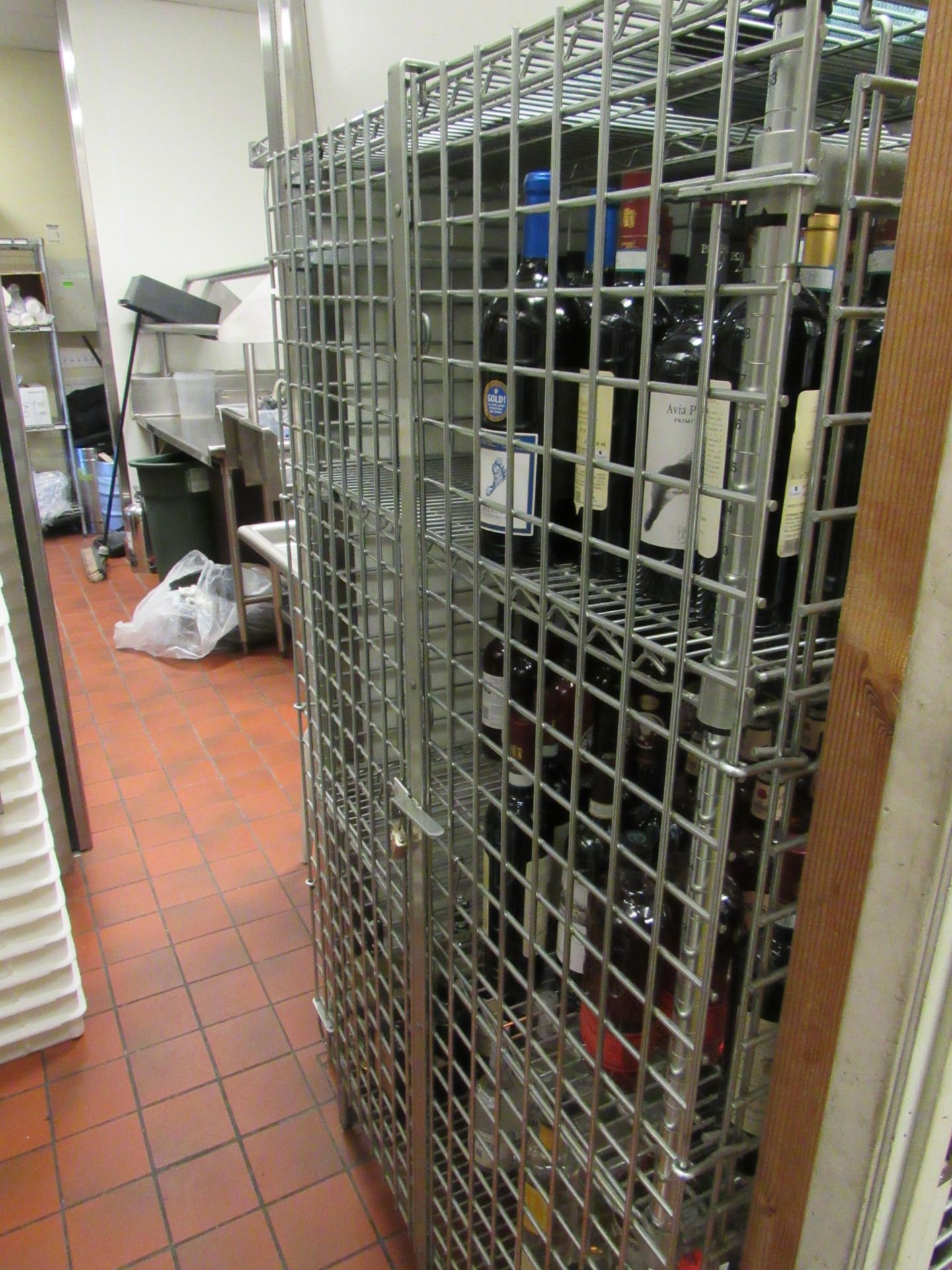 Chrome Wire Storage Cage (NO ALCOHOL Location Emeryville)