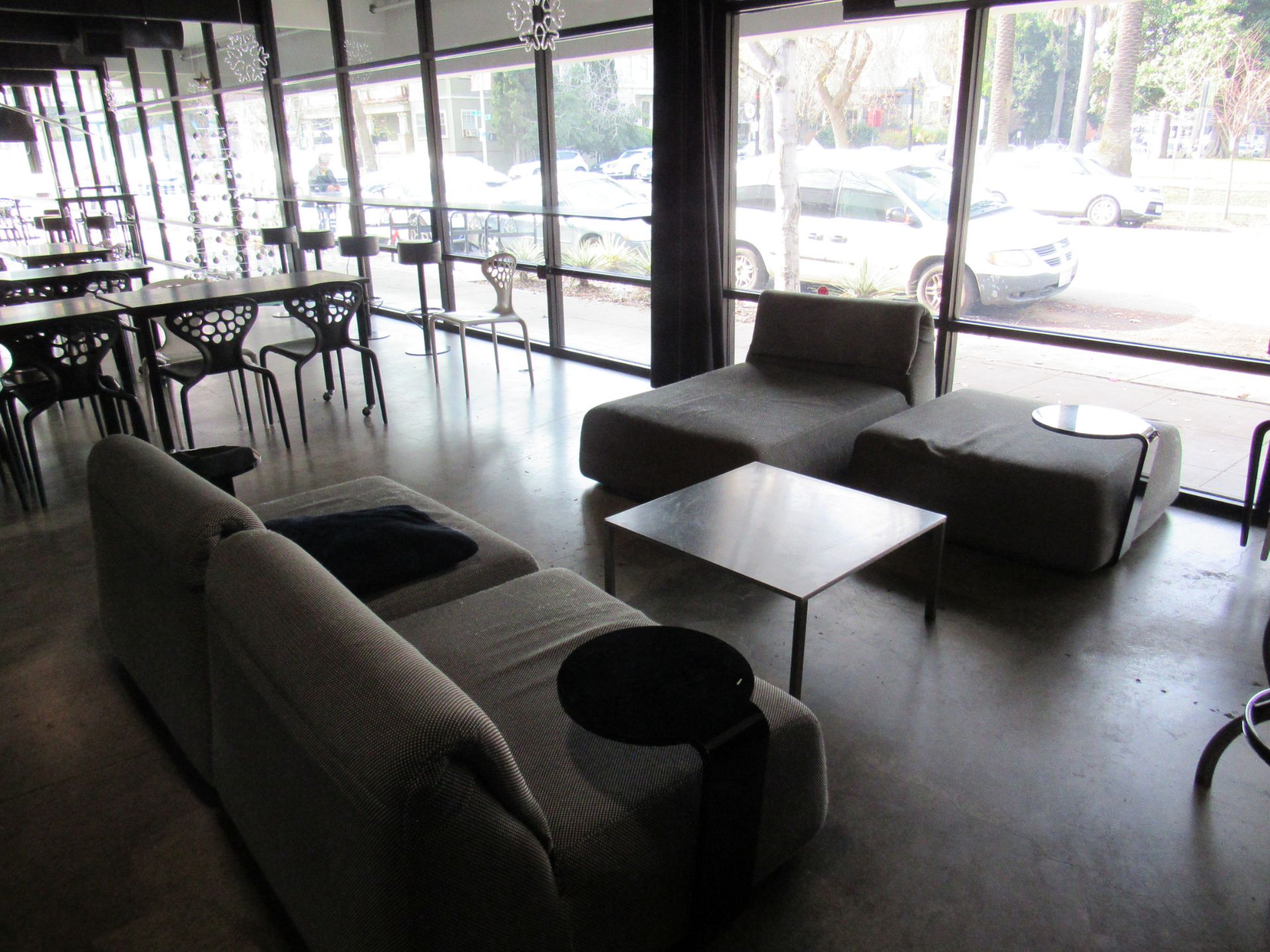 Lot 3 PC Sofa Lounge Chairs, 1-Ottoman & Coffee Table (Location Sacramento)