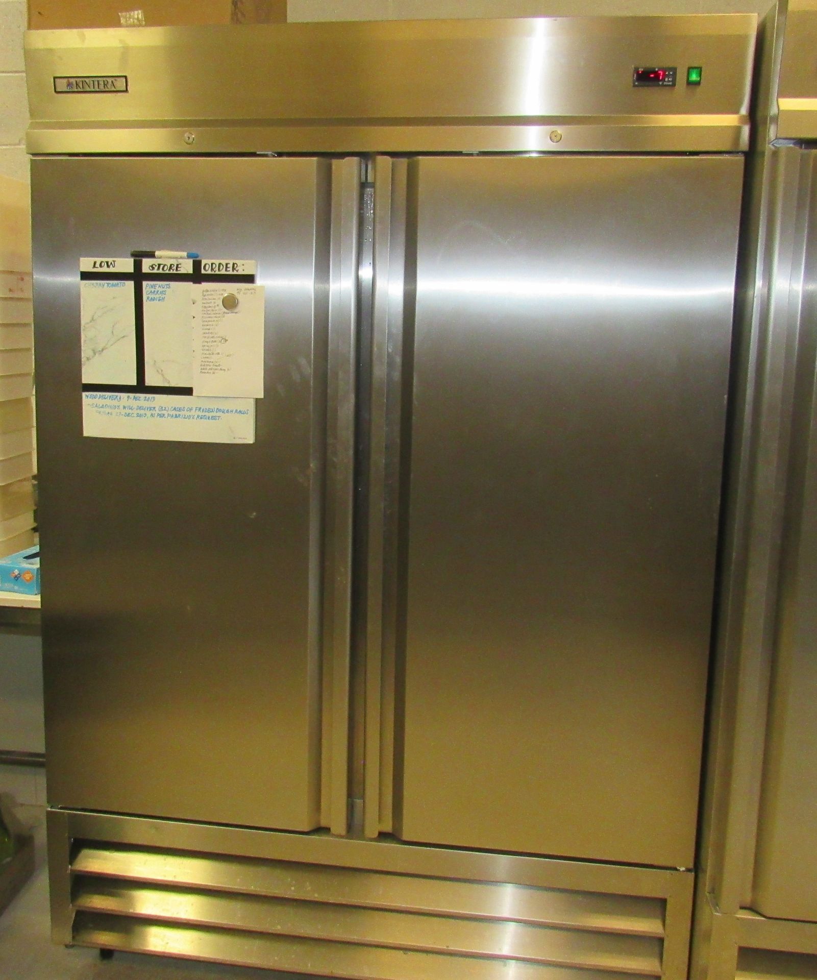 Kintera 2-Section 54" Stainless Steel Reach-In Freezer (Location Sacramento)