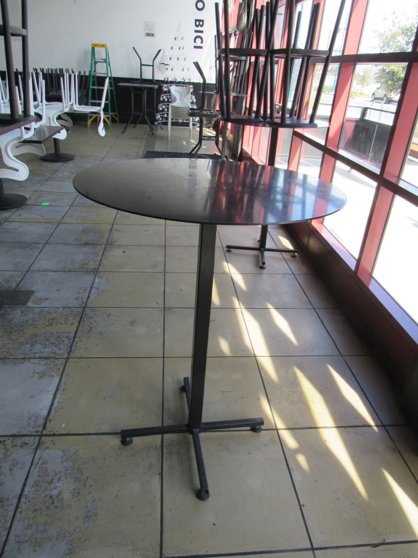 Lot 0f 4-Round High Top Tables Only 36" (Location Emeryville)