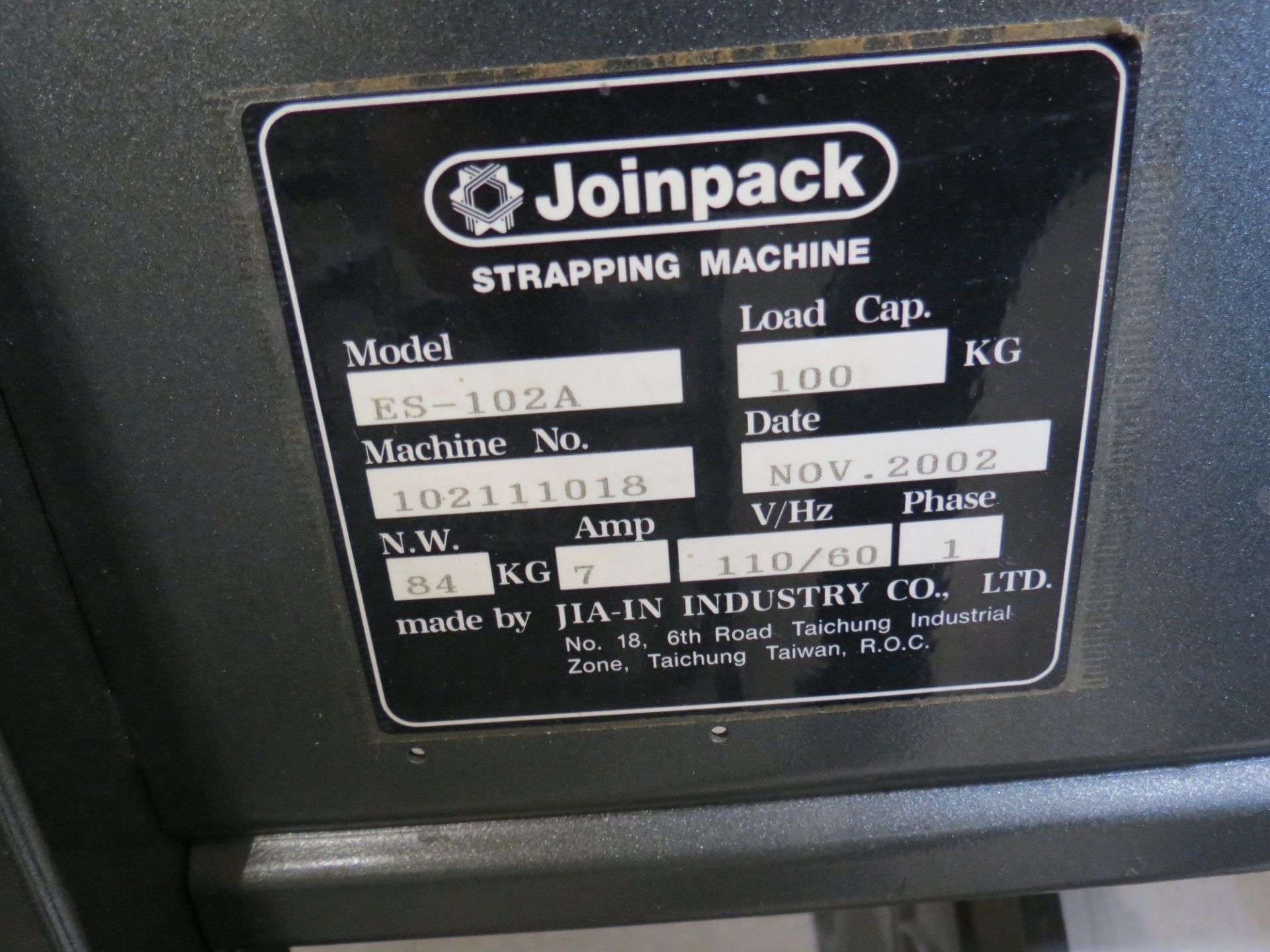 Joinpack Polychem PC102 Semi Automatic Strapping Machine - Image 2 of 2