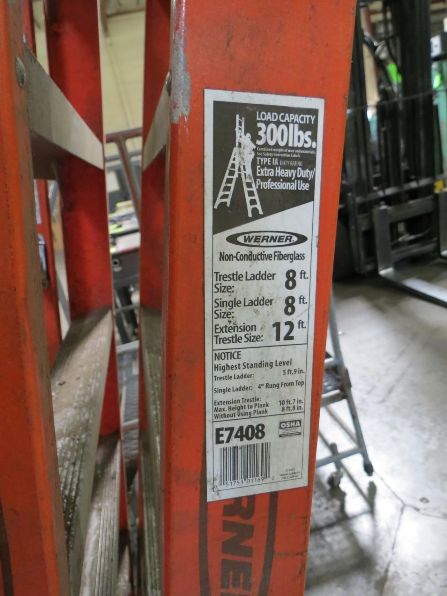 Werner Multi Use Trestle, Single & Extension Ladder 8-12" 300lbs Capacity - Image 2 of 2