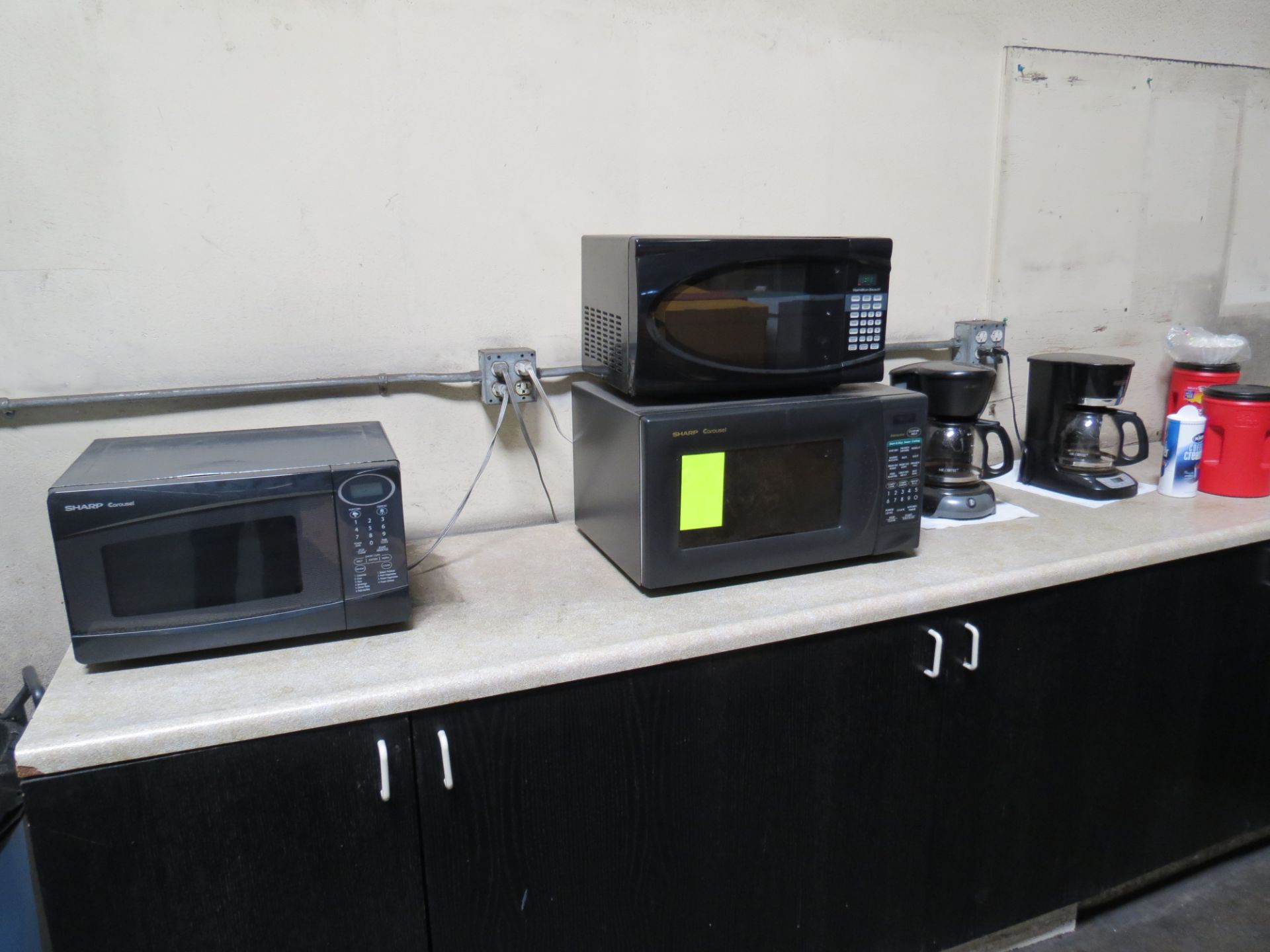 Lot 3-Assorted Microwaves & 2-Coffee Makers