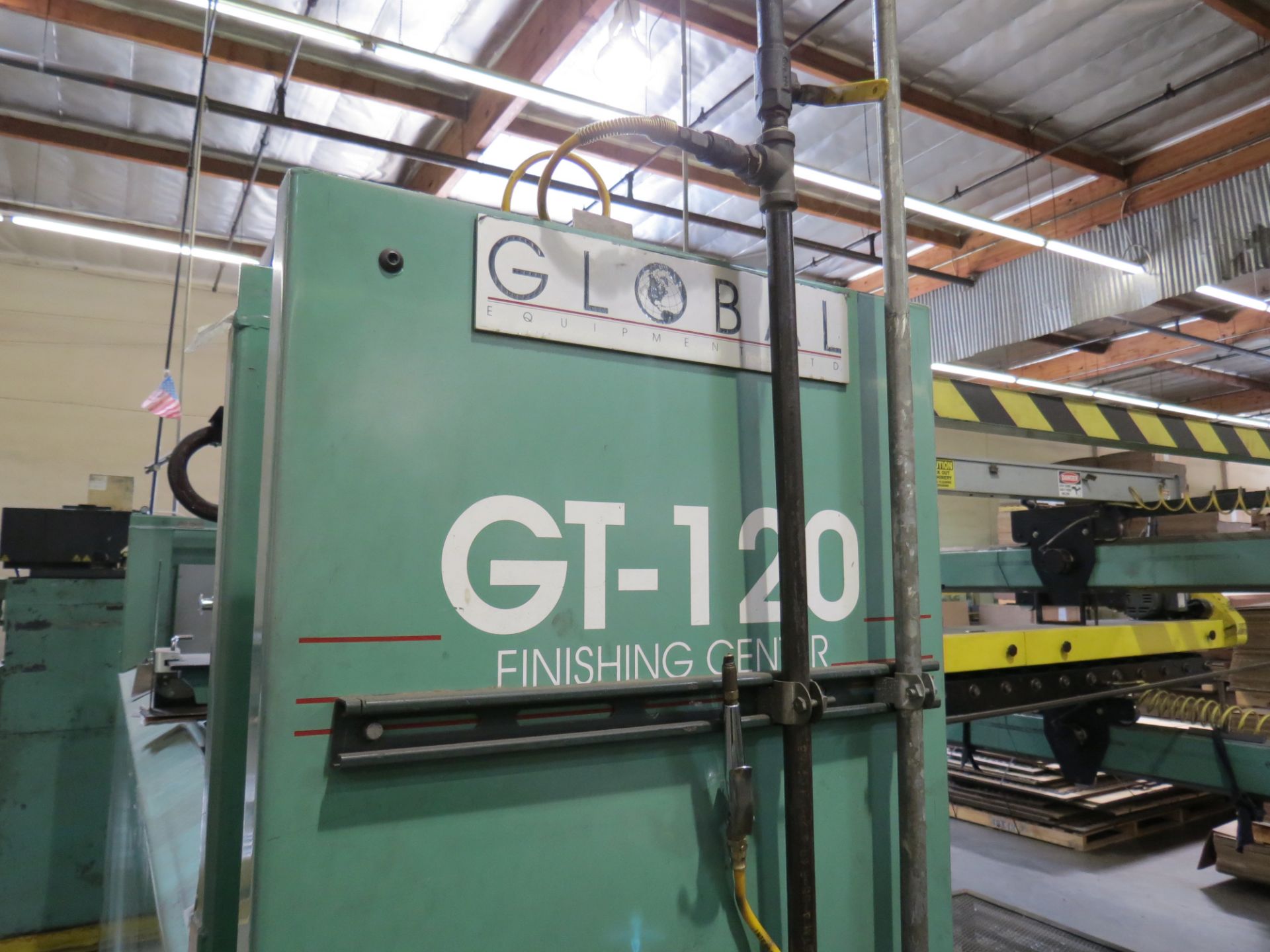 Global GT-120 Finishing Center Glue Machine with Benchmark Hot Melt - Image 6 of 9