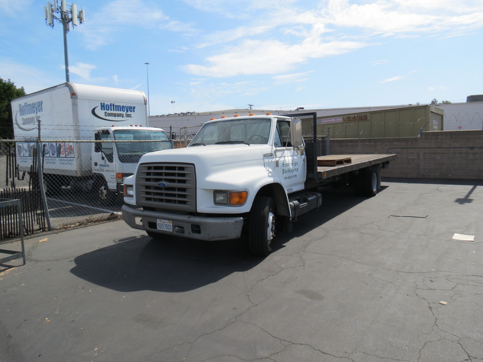 1994 Ford F Series 24' Flat Bed Diesel Truck Mileage 212,646 Manual Trans, Lic No. 5G57503 VIN: