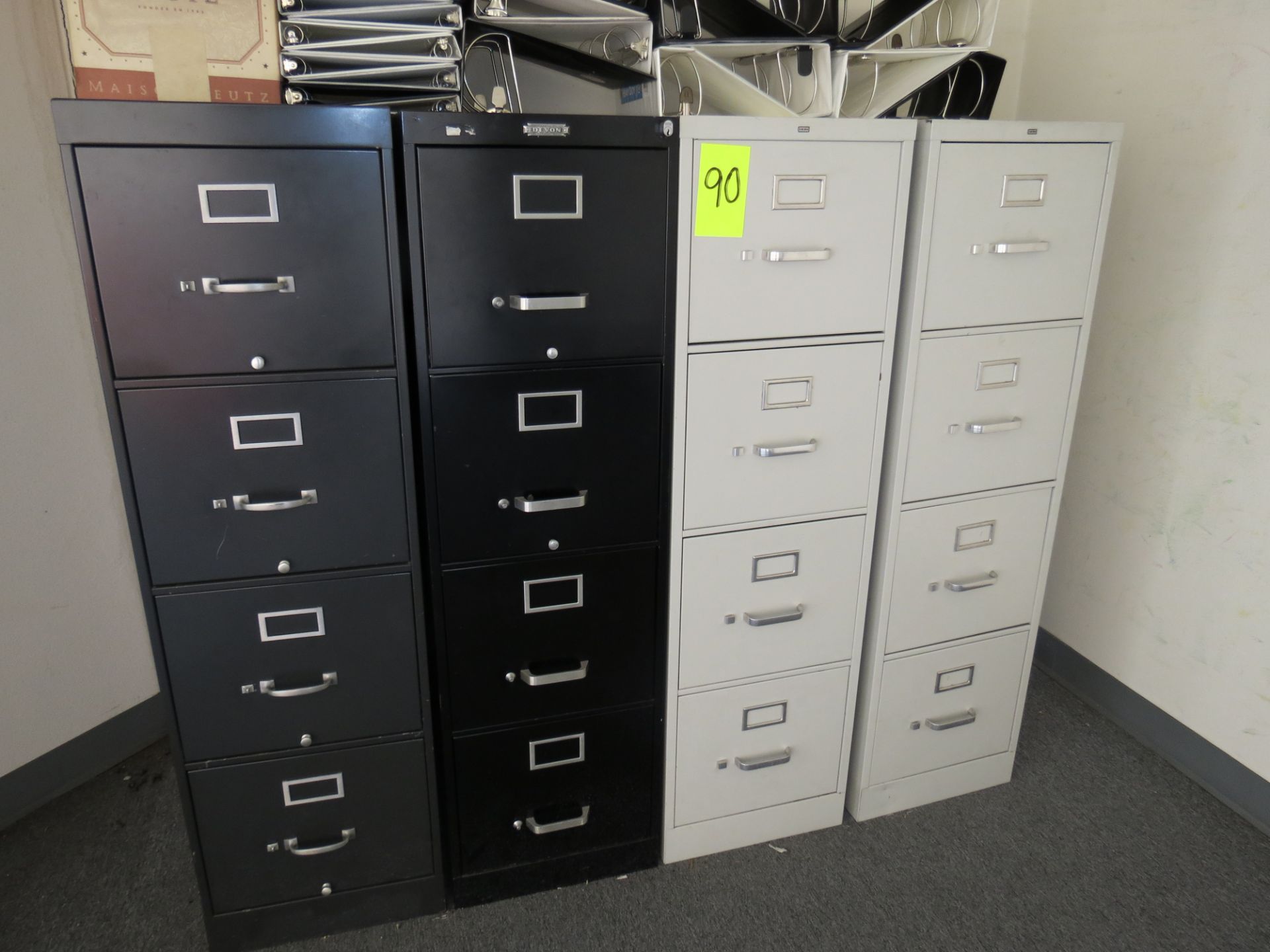 Lot Office Furniture Upstairs 4-File Cabinets ,1-Desk & Credenza
