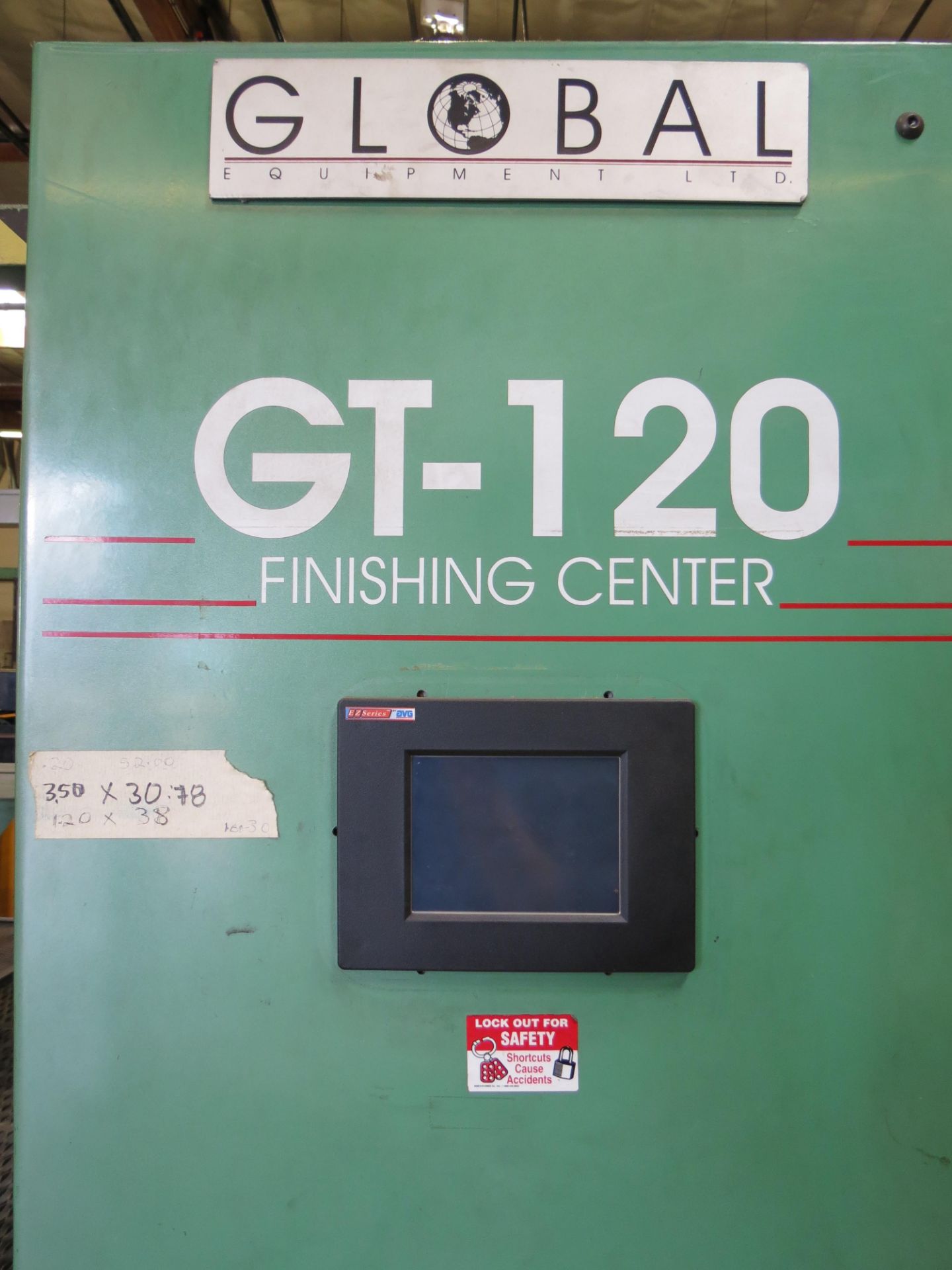 Global GT-120 Finishing Center Glue Machine with Benchmark Hot Melt - Image 8 of 9