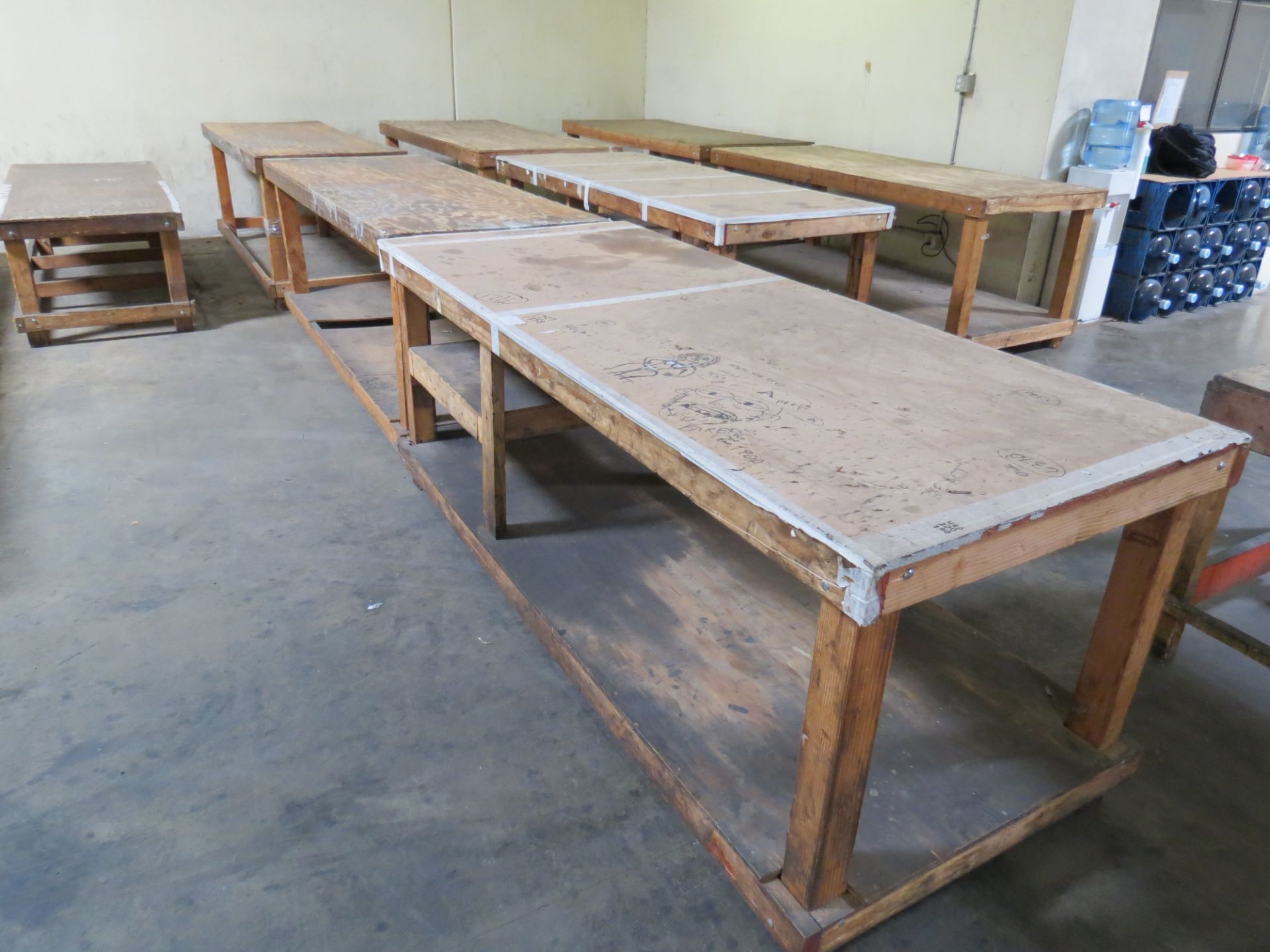 Lot 3-Wood Benches 8 X 3.5