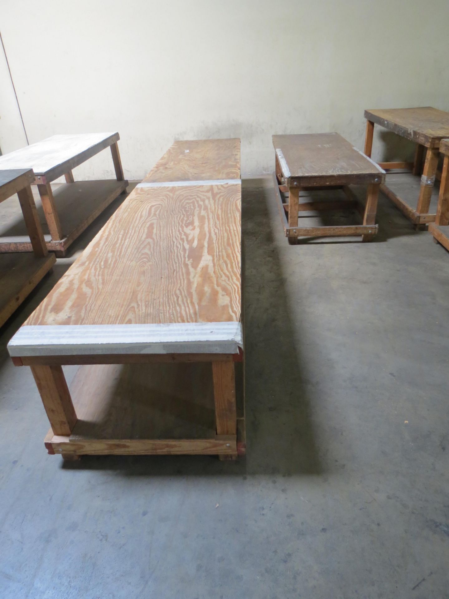 Lot 3-Low Wood Benches 8 X 3.5