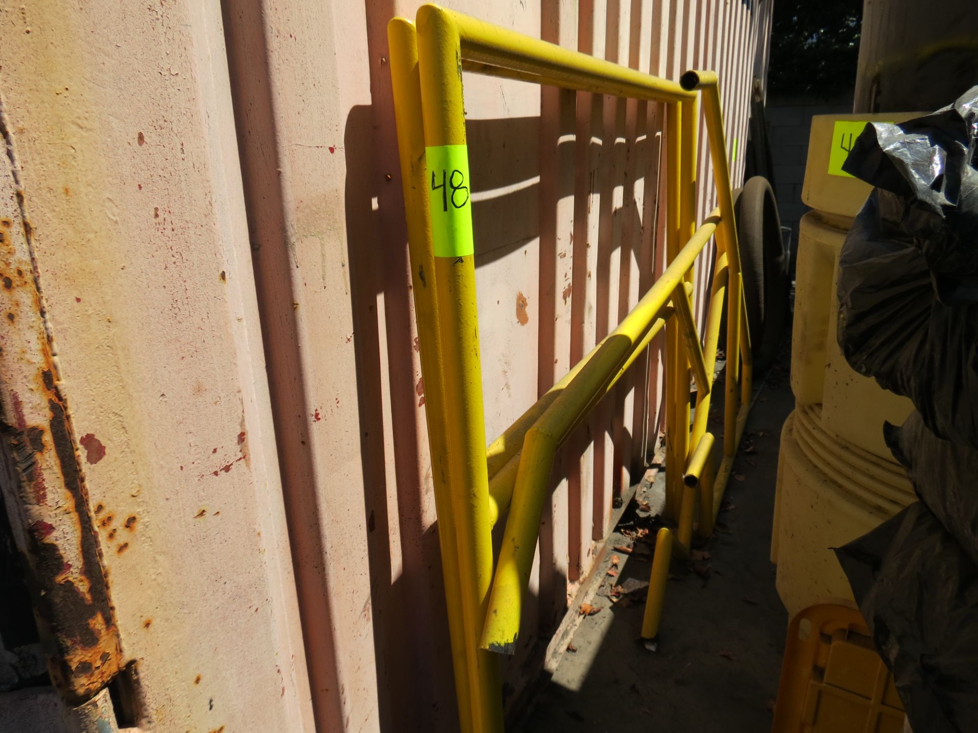 LOT YELLOW METAL RAILS