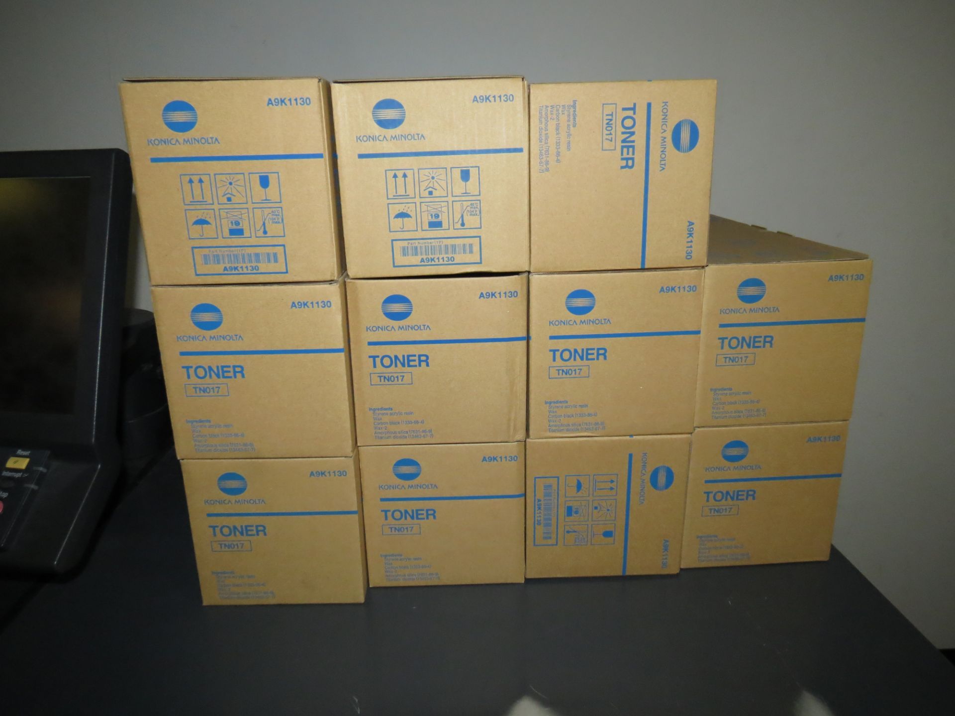 Lot of 11 Konica Minolta Toner TN017