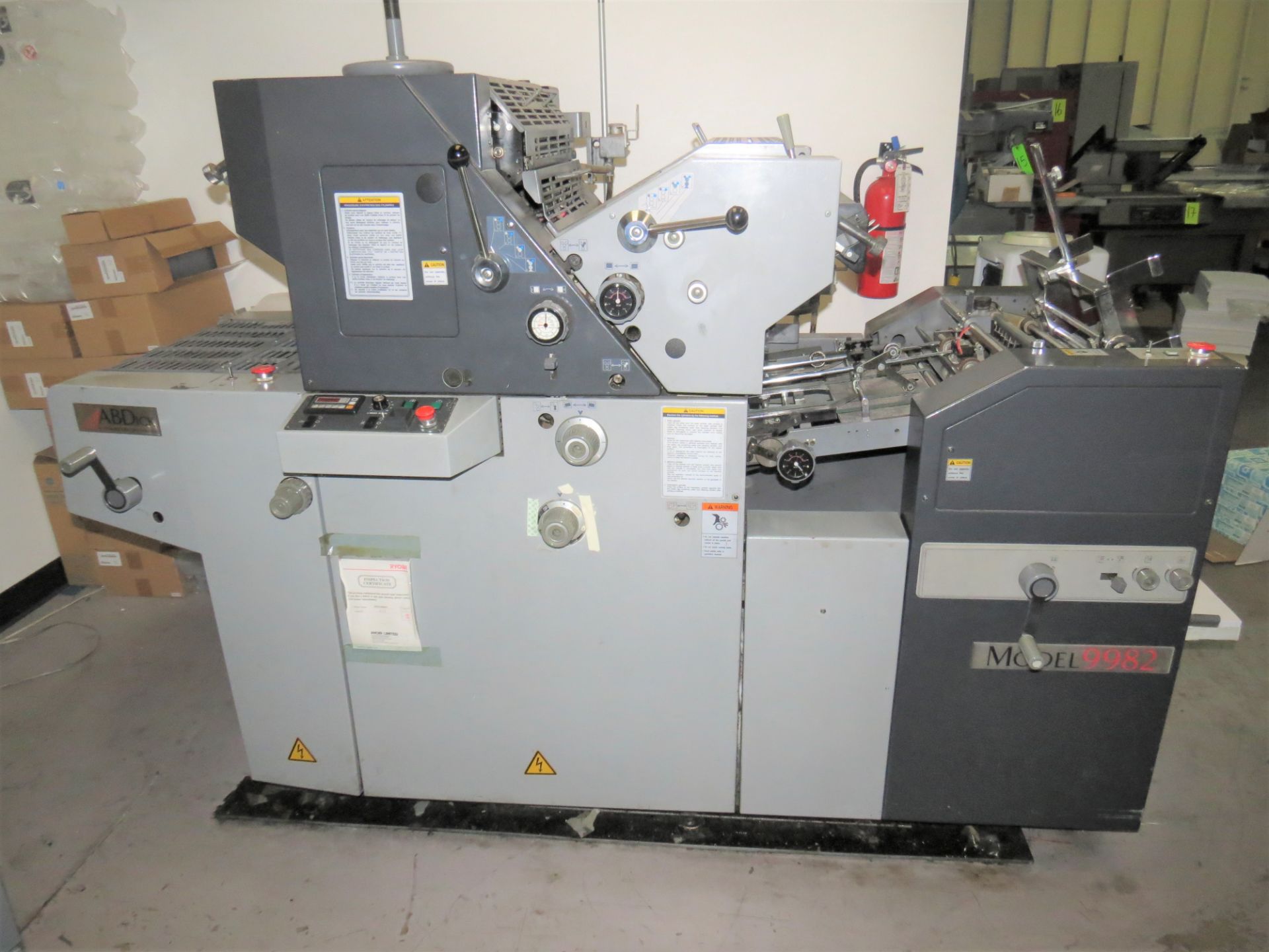 AB Dick 9982 Small Offset Press