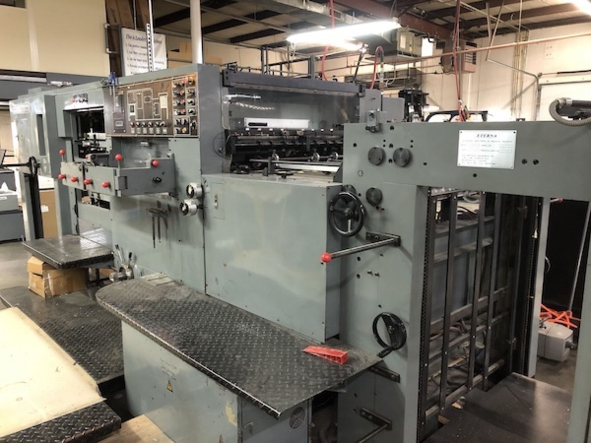 Eterna Model PE1050S Flatbed Diecutter w/Auto Stripper, 29x41 - Image 5 of 8