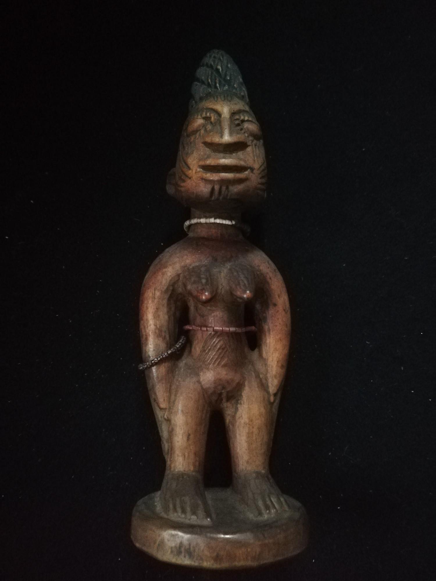 African ibeji figure - Yoruba -11" high - Image 2 of 3