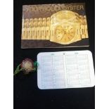 Rolex oyster booklet t/w calendar card & swing tag dated 1998