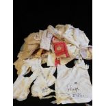 Quantity of vintage baby & children's clothes inc blankets