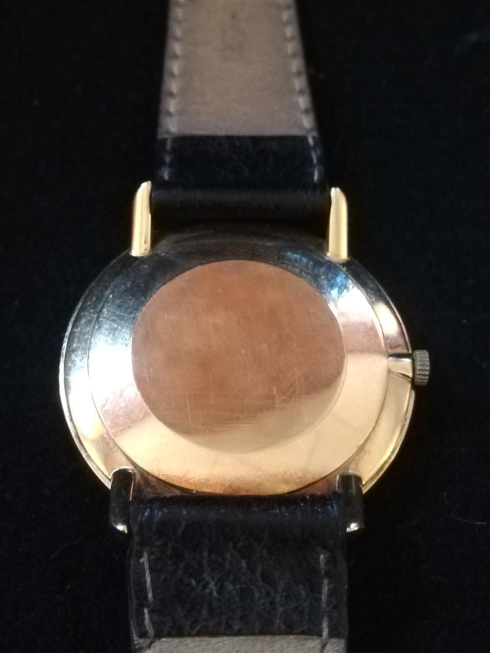 Omega de ville round 9ct gold cased manual wind watch in running order - Image 2 of 2