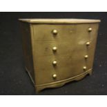 Brass money box in the form of a chest of drawers -5" height 5½" width