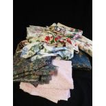 Quantity of floral fabric