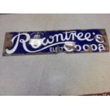 Enamel sign - Rowntree's elect Cocoa - makers to HM the king -61" x 15"