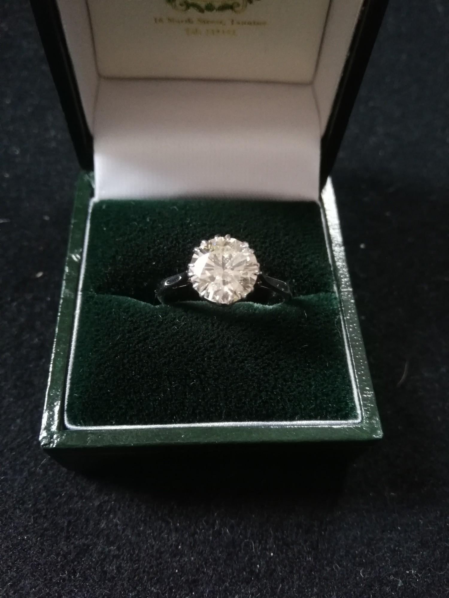 Diamond solitaire ring 2.37ct - Image 3 of 4