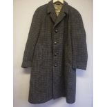 Mens vintage Harris tweed coat - 44" chest