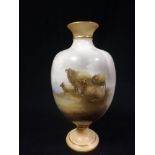 1902 Royal Worcester sheep vase #788 by John Stinton jr (1854-1956)