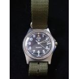 CWC (Cabot Watch Company) military quartz driven watch dated 99 to reverse