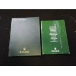 Rolex booklet & chronometer booklet dated 2001