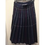 Kinloch Anderson for Burberrys 100% wool pleated skirt GB size 12