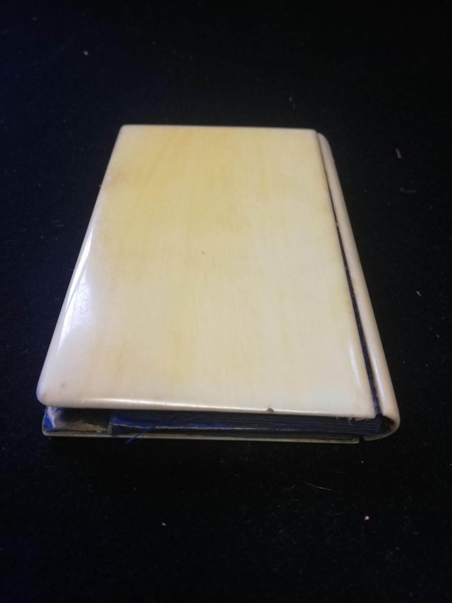 Antique ivory notebook - Image 3 of 3