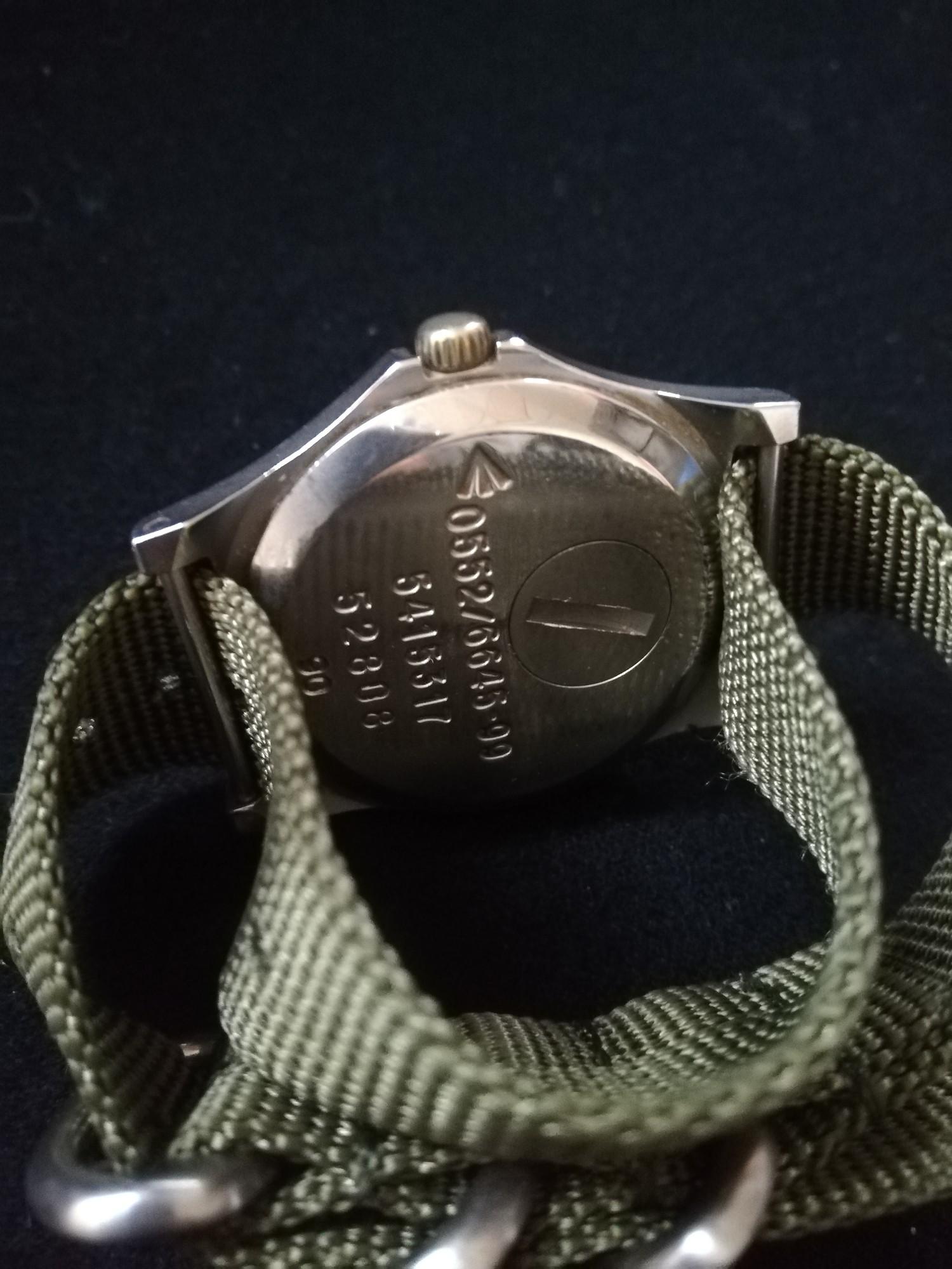 CWC (Cabot Watch Company) military quartz driven watch dated 99 to reverse - Image 2 of 2